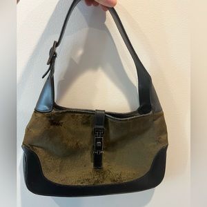 Vintage Gucci Velvet Jackie Shoulder Bag